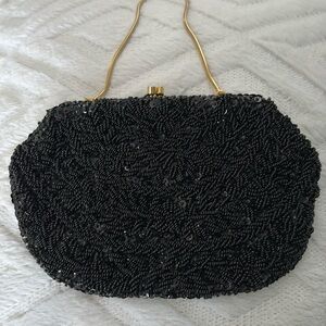 Black Beaded Evening bag.